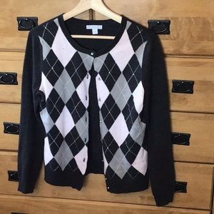 NY&Company jeweled button cardigan.